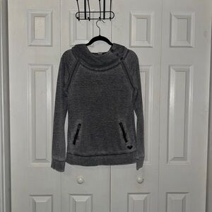Roxy Gray Cowl Neck Sweatshirt